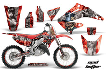Load image into Gallery viewer, Graphics Kit Decal Wrap + # Plates For Honda CR125R CR250R 2002-2008 HATTER SILVER RED-atv motorcycle utv parts accessories gear helmets jackets gloves pantsAll Terrain Depot