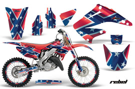 Graphics Kit Decal Wrap + # Plates For Honda CR125R CR250R 2002-2008 REBEL-atv motorcycle utv parts accessories gear helmets jackets gloves pantsAll Terrain Depot