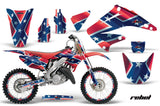 Graphics Kit Decal Wrap + # Plates For Honda CR125R CR250R 2002-2008 REBEL