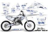 Graphics Kit Decal Wrap + # Plates For Honda CR125R CR250R 2002-2008 SSSH BLUE WHITE