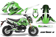 Load image into Gallery viewer, Motorcycle Graphics Kit Decal Sticker Wrap For Honda GROM 125 2013-2016 CARBONX GREEN-atv motorcycle utv parts accessories gear helmets jackets gloves pantsAll Terrain Depot