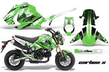 Motorcycle Graphics Kit Decal Sticker Wrap For Honda GROM 125 2013-2016 CARBONX GREEN