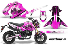 Load image into Gallery viewer, Motorcycle Graphics Kit Decal Sticker Wrap For Honda GROM 125 2013-2016 CARBONX PINK-atv motorcycle utv parts accessories gear helmets jackets gloves pantsAll Terrain Depot