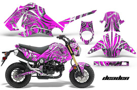 Motorcycle Graphics Kit Decal Sticker Wrap For Honda GROM 125 2013-2016 DEADEN PINK-atv motorcycle utv parts accessories gear helmets jackets gloves pantsAll Terrain Depot