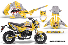 Load image into Gallery viewer, Motorcycle Graphics Kit Decal Sticker Wrap For Honda GROM 125 2013-2016 WARHAWK YELLOW-atv motorcycle utv parts accessories gear helmets jackets gloves pantsAll Terrain Depot