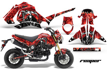 Load image into Gallery viewer, Motorcycle Graphics Kit Decal Sticker Wrap For Honda GROM 125 2013-2016 REAPER RED-atv motorcycle utv parts accessories gear helmets jackets gloves pantsAll Terrain Depot