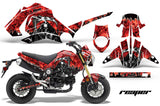 Motorcycle Graphics Kit Decal Sticker Wrap For Honda GROM 125 2013-2016 REAPER RED