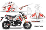 Motorcycle Graphics Kit Decal Sticker Wrap For Honda GROM 125 2013-2016 TRIBAL RED WHITE