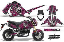 Load image into Gallery viewer, Motorcycle Graphics Kit Decal Sticker Wrap For Honda GROM 125 2013-2016 WIDOW PINK BLACK-atv motorcycle utv parts accessories gear helmets jackets gloves pantsAll Terrain Depot