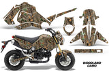 Motorcycle Graphics Kit Decal Sticker Wrap For Honda GROM 125 2013-2016 WOODLAND CAMO