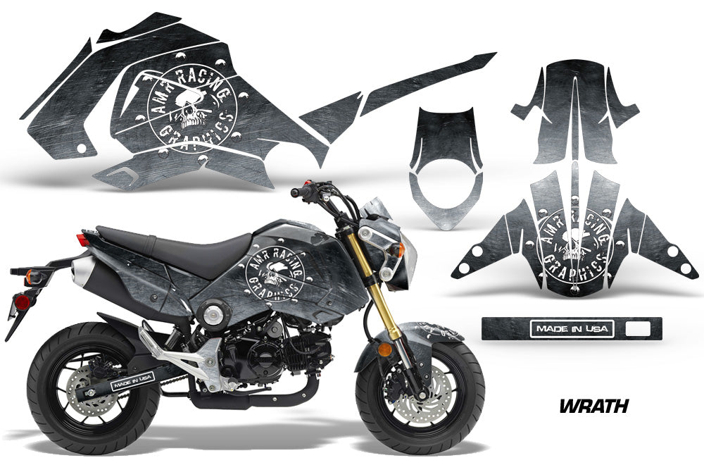 Motorcycle Graphics Kit Decal Sticker Wrap For Honda GROM 125 2013-2016 WRATH-atv motorcycle utv parts accessories gear helmets jackets gloves pantsAll Terrain Depot