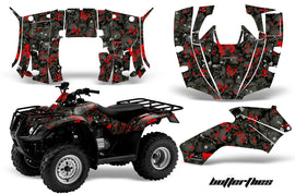 ATV Decal Graphics Kit Quad Wrap For Honda FourTrax Recon 2005-2018 BUTTERFLIES RED BLACK-atv motorcycle utv parts accessories gear helmets jackets gloves pantsAll Terrain Depot