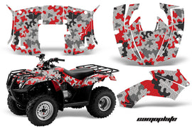ATV Decal Graphics Kit Quad Wrap For Honda FourTrax Recon 2005-2018 CAMOPLATE RED-atv motorcycle utv parts accessories gear helmets jackets gloves pantsAll Terrain Depot