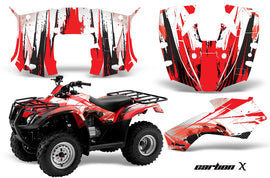 ATV Decal Graphics Kit Quad Wrap For Honda FourTrax Recon 2005-2018 CARBONX RED-atv motorcycle utv parts accessories gear helmets jackets gloves pantsAll Terrain Depot