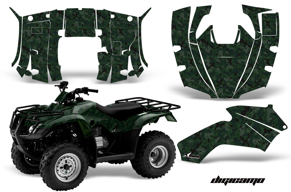 ATV Decal Graphics Kit Quad Wrap For Honda FourTrax Recon 2005-2018 DIGICAMO GREEN-atv motorcycle utv parts accessories gear helmets jackets gloves pantsAll Terrain Depot