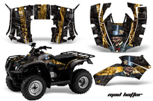 Load image into Gallery viewer, ATV Decal Graphics Kit Quad Wrap For Honda FourTrax Recon 2005-2018 HATTER YELLOW BLACK-atv motorcycle utv parts accessories gear helmets jackets gloves pantsAll Terrain Depot