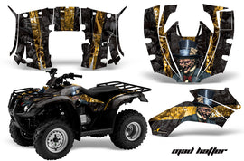 ATV Decal Graphics Kit Quad Wrap For Honda FourTrax Recon 2005-2018 HATTER YELLOW BLACK-atv motorcycle utv parts accessories gear helmets jackets gloves pantsAll Terrain Depot