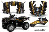 ATV Decal Graphics Kit Quad Wrap For Honda FourTrax Recon 2005-2018 HATTER YELLOW BLACK