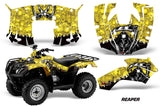 ATV Decal Graphics Kit Quad Wrap For Honda FourTrax Recon 2005-2018 REAPER YELLOW