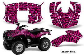 ATV Decal Graphics Kit Quad Wrap For Honda FourTrax Recon 2005-2018 ZEBRAP PINK-atv motorcycle utv parts accessories gear helmets jackets gloves pantsAll Terrain Depot