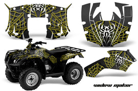 ATV Decal Graphics Kit Quad Wrap For Honda FourTrax Recon 2005-2018 WIDOW YELLOW BLACK-atv motorcycle utv parts accessories gear helmets jackets gloves pantsAll Terrain Depot