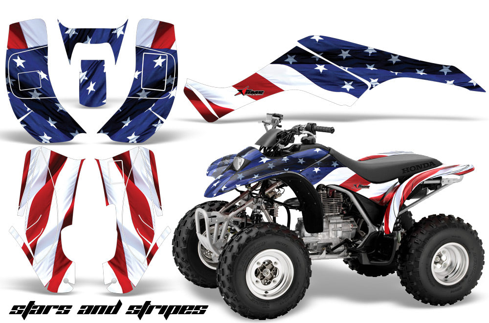 ATV Graphics Kit Quad Decal Wrap For Honda Sportrax TRX250 2002-2005 USA FLAG-atv motorcycle utv parts accessories gear helmets jackets gloves pantsAll Terrain Depot