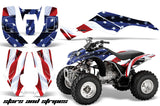 ATV Graphics Kit Quad Decal Wrap For Honda Sportrax TRX250 2002-2005 USA FLAG