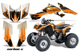 ATV Graphic Kit Quad Decal Wrap For Honda Sportrax TRX300EX 2007-2012 CARBONX ORANGE