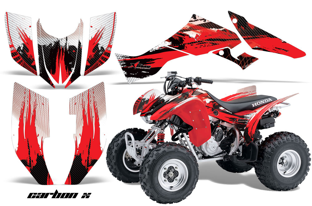 ATV Graphic Kit Quad Decal Wrap For Honda Sportrax TRX300EX 2007-2012 CARBONX RED-atv motorcycle utv parts accessories gear helmets jackets gloves pantsAll Terrain Depot