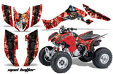 ATV Graphic Kit Quad Decal Wrap For Honda Sportrax TRX300EX 2007-2012 HATTER RED BLACK