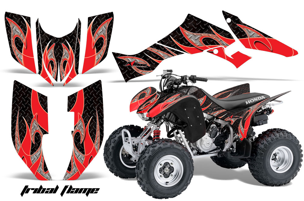 ATV Graphic Kit Quad Decal Wrap For Honda Sportrax TRX300EX 2007-2012 TRIBAL RED BLACK-atv motorcycle utv parts accessories gear helmets jackets gloves pantsAll Terrain Depot