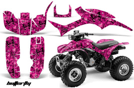 ATV Graphic Kit Quad Decal Wrap For Honda Sportrax TRX300EX 1993-2006 BUTTERFLIES BLACK PINK-atv motorcycle utv parts accessories gear helmets jackets gloves pantsAll Terrain Depot