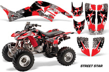 Load image into Gallery viewer, ATV Graphics Kit Decal Quad Sticker Wrap For Honda TRX400EX 1999-2007 STREET STAR RED-atv motorcycle utv parts accessories gear helmets jackets gloves pantsAll Terrain Depot