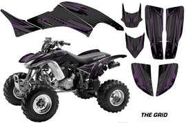 ATV Graphics Kit Decal Quad Sticker Wrap For Honda TRX400EX 1999-2007 THE GRID PURPLE-atv motorcycle utv parts accessories gear helmets jackets gloves pantsAll Terrain Depot