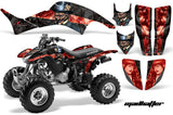 ATV Graphics Kit Decal Quad Sticker Wrap For Honda TRX400EX 1999-2007 HATTER RED BLACK