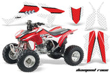 ATV Graphics Kit Quad Decal Sticker Wrap For Honda TRX450R TRX450ER DIAMOND RACE RED WHITE