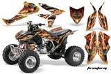 ATV Graphics Kit Quad Decal Sticker Wrap For Honda TRX450R TRX450ER FIRESTORM BLACK