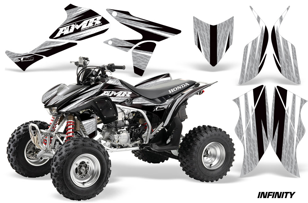 ATV Graphics Kit Quad Decal Sticker Wrap For Honda TRX450R TRX450ER INFINITY SILVER-atv motorcycle utv parts accessories gear helmets jackets gloves pantsAll Terrain Depot