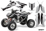 ATV Graphics Kit Quad Decal Sticker Wrap For Honda TRX450R TRX450ER INFINITY SILVER