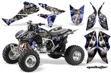Load image into Gallery viewer, ATV Graphics Kit Quad Decal Sticker Wrap For Honda TRX450R TRX450ER HATTER SILVER BLUE-atv motorcycle utv parts accessories gear helmets jackets gloves pantsAll Terrain Depot