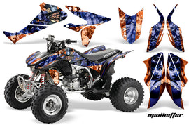 ATV Graphics Kit Quad Decal Sticker Wrap For Honda TRX450R TRX450ER HATTER BLUE ORANGE-atv motorcycle utv parts accessories gear helmets jackets gloves pantsAll Terrain Depot