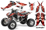 ATV Graphics Kit Quad Decal Sticker Wrap For Honda TRX450R TRX450ER HATTER RED WHITE