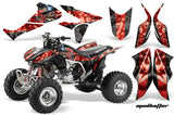 ATV Graphics Kit Quad Decal Sticker Wrap For Honda TRX450R TRX450ER HATTER RED BLACK