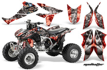 Load image into Gallery viewer, ATV Graphics Kit Quad Decal Sticker Wrap For Honda TRX450R TRX450ER HATTER SILVER RED-atv motorcycle utv parts accessories gear helmets jackets gloves pantsAll Terrain Depot