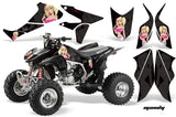 ATV Graphics Kit Quad Decal Sticker Wrap For Honda TRX450R TRX450ER MANDY PINK BLACK