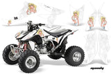 ATV Graphics Kit Quad Decal Sticker Wrap For Honda TRX450R TRX450ER MANDY WHITE
