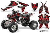 ATV Graphics Kit Quad Decal Sticker Wrap For Honda TRX450R TRX450ER MELTDOWN RED BLACK