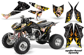 ATV Graphics Kit Quad Decal Sticker Wrap For Honda TRX450R TRX450ER MOTO MANDY BLACK-atv motorcycle utv parts accessories gear helmets jackets gloves pantsAll Terrain Depot