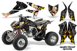 ATV Graphics Kit Quad Decal Sticker Wrap For Honda TRX450R TRX450ER MOTO MANDY BLACK