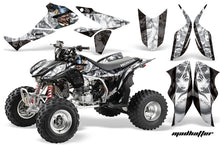 Load image into Gallery viewer, ATV Graphics Kit Quad Decal Sticker Wrap For Honda TRX450R TRX450ER HATTER WHITE BLACK-atv motorcycle utv parts accessories gear helmets jackets gloves pantsAll Terrain Depot